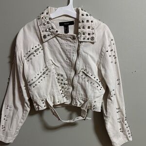 New without tags forever 21 studded Denim  jacket